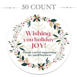 Holiday Thank You Sticker